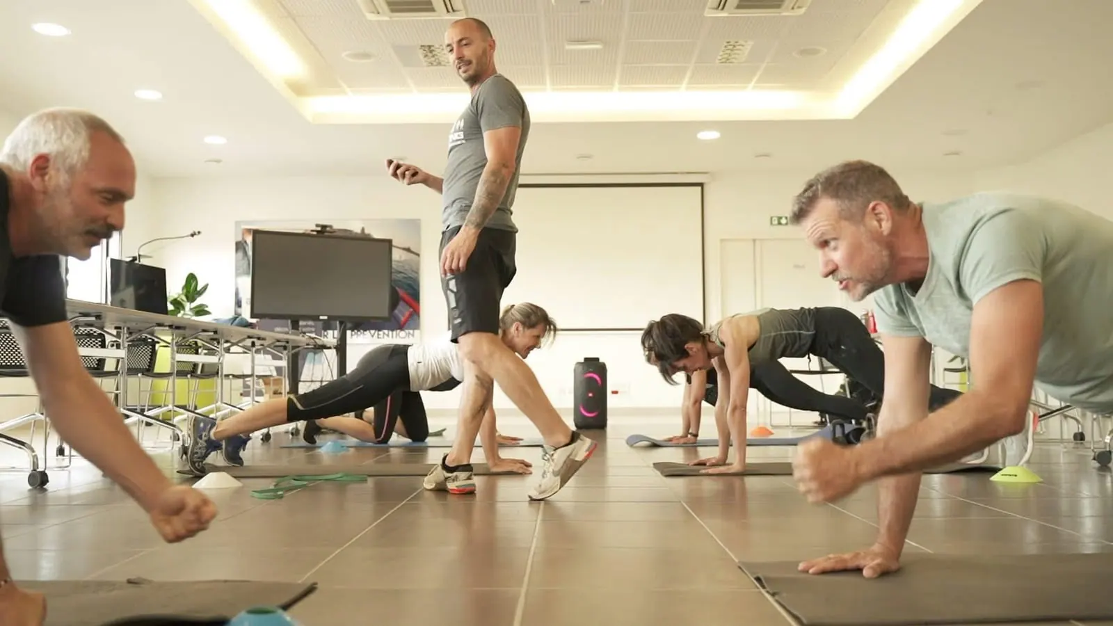 Séance de coaching en entreprise en groupe