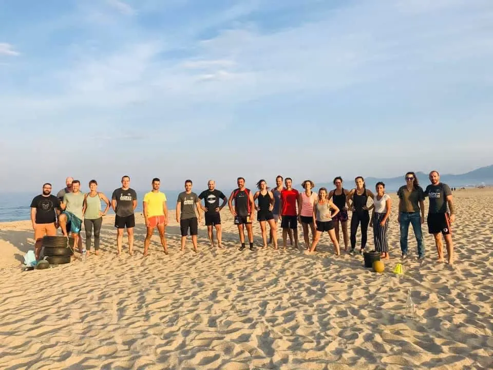 Communauté Cross Training à la plage